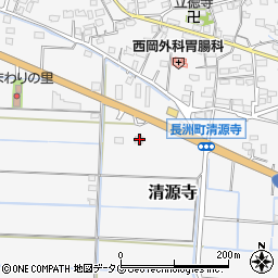 熊本県玉名郡長洲町清源寺3199周辺の地図