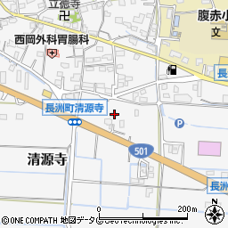 熊本県玉名郡長洲町清源寺3079周辺の地図
