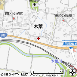 熊本県玉名郡玉東町木葉528周辺の地図