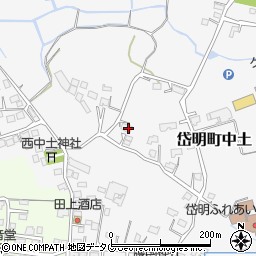熊本県玉名市岱明町中土733周辺の地図
