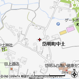 熊本県玉名市岱明町中土719周辺の地図