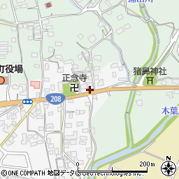 熊本県玉名郡玉東町木葉743周辺の地図
