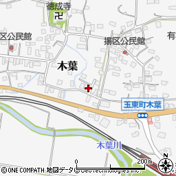 熊本県玉名郡玉東町木葉1009周辺の地図