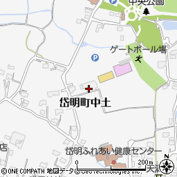 熊本県玉名市岱明町中土660周辺の地図