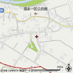 熊本県菊池市泗水町福本周辺の地図