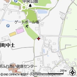 熊本県玉名市岱明町中土1129周辺の地図