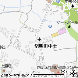 熊本県玉名市岱明町中土659周辺の地図