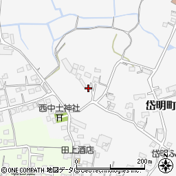 熊本県玉名市岱明町中土182周辺の地図