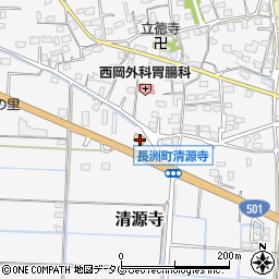 熊本県玉名郡長洲町清源寺3193周辺の地図