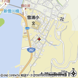 長崎県西海市大瀬戸町雪浦下郷周辺の地図