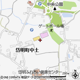 熊本県玉名市岱明町中土664周辺の地図