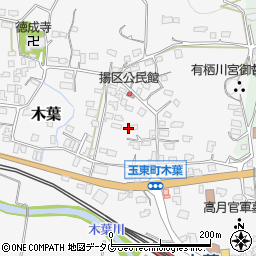 熊本県玉名郡玉東町木葉997周辺の地図