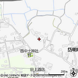 熊本県玉名市岱明町中土176周辺の地図