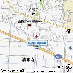 熊本県玉名郡長洲町清源寺2650周辺の地図