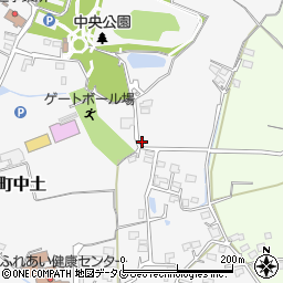 熊本県玉名市岱明町中土1167周辺の地図