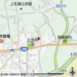 熊本県玉名郡玉東町木葉742周辺の地図