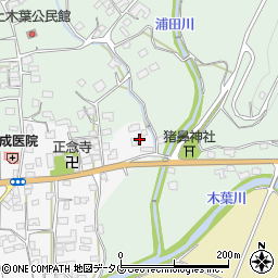 熊本県玉名郡玉東町木葉735周辺の地図