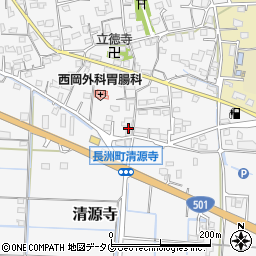 熊本県玉名郡長洲町清源寺2644周辺の地図