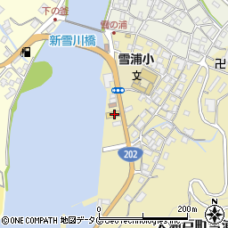 長崎西彼農業協同組合　Ａコープ雪浦店周辺の地図