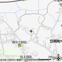熊本県玉名市岱明町中土183周辺の地図