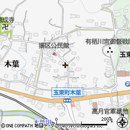 熊本県玉名郡玉東町木葉989周辺の地図