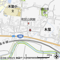 熊本県玉名郡玉東町木葉47周辺の地図