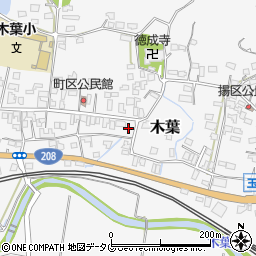 熊本県玉名郡玉東町木葉41周辺の地図
