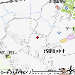 熊本県玉名市岱明町中土721周辺の地図