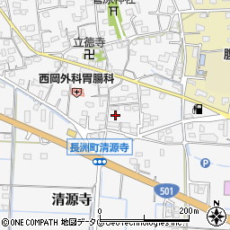 熊本県玉名郡長洲町清源寺2654周辺の地図