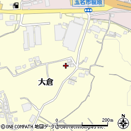 熊本県玉名市大倉427-3周辺の地図