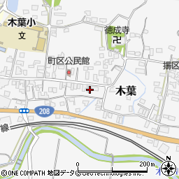 熊本県玉名郡玉東町木葉44周辺の地図