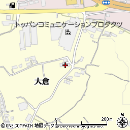 熊本県玉名市大倉427-2周辺の地図