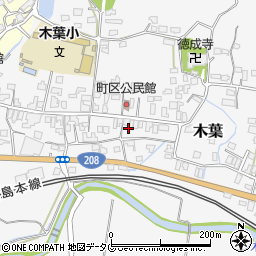 熊本県玉名郡玉東町木葉49周辺の地図