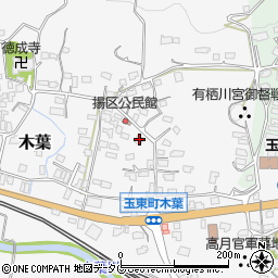 熊本県玉名郡玉東町木葉982-1周辺の地図