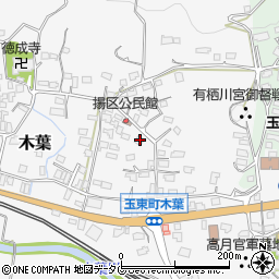 熊本県玉名郡玉東町木葉982-1周辺の地図