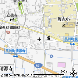 清源寺児童公園周辺の地図