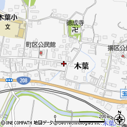 熊本県玉名郡玉東町木葉42周辺の地図