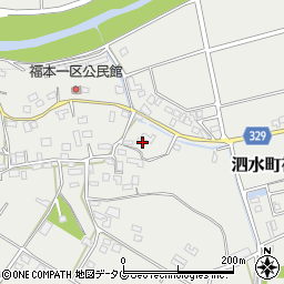熊本県菊池市泗水町福本1077周辺の地図