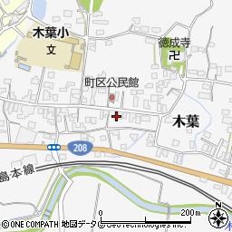 熊本県玉名郡玉東町木葉48周辺の地図
