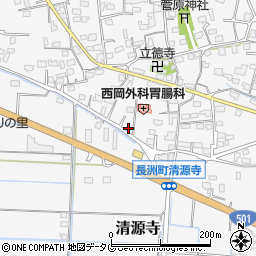 熊本県玉名郡長洲町清源寺2630周辺の地図