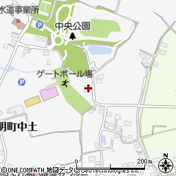 熊本県玉名市岱明町中土1181周辺の地図