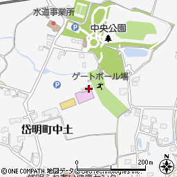 熊本県玉名市岱明町中土587周辺の地図