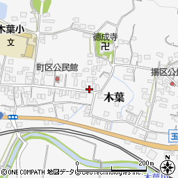 熊本県玉名郡玉東町木葉1039周辺の地図