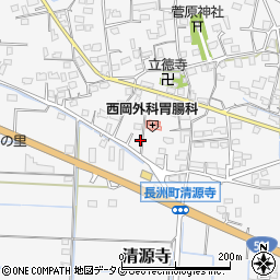 熊本県玉名郡長洲町清源寺2631周辺の地図