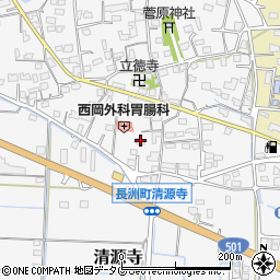 熊本県玉名郡長洲町清源寺2647周辺の地図