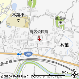 熊本県玉名郡玉東町木葉1095周辺の地図