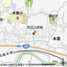 熊本県玉名郡玉東町木葉1097周辺の地図