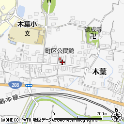熊本県玉名郡玉東町木葉1094周辺の地図
