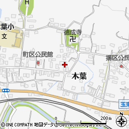 熊本県玉名郡玉東町木葉1038周辺の地図