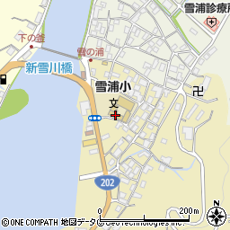 西海市立雪浦小学校周辺の地図